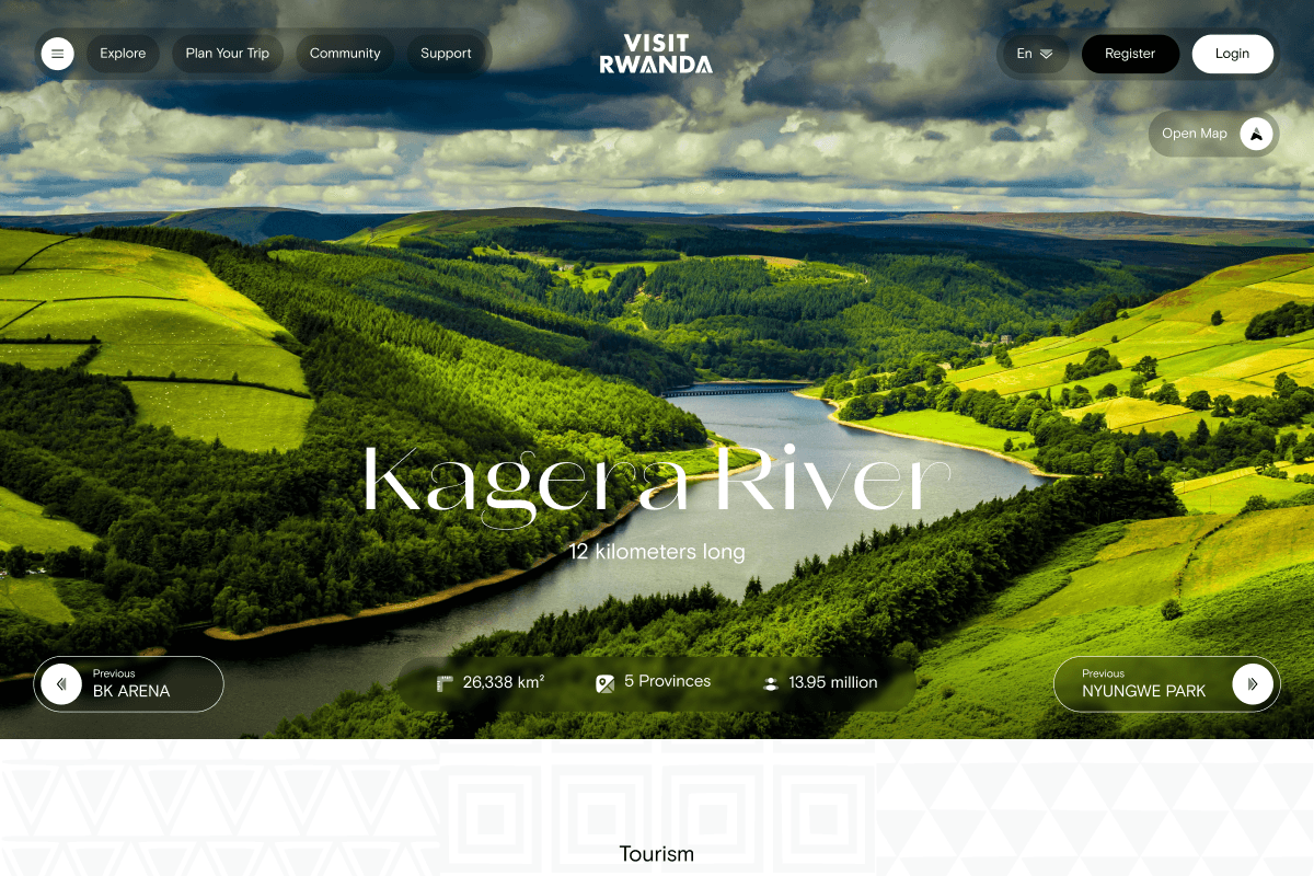 Visit Rwanda Redesign project preview